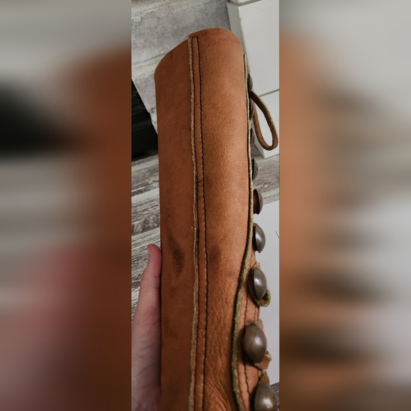 Genuine Leather Moccasin Boots with wool inserts on footbed - Picture 13 of 14